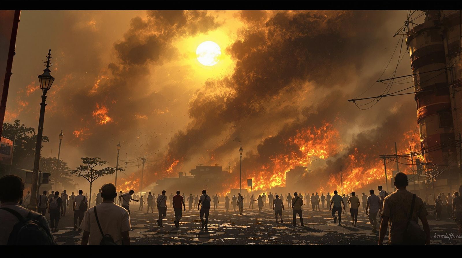 Oppressive Summer Heat in New Delhi: Dystopian Art