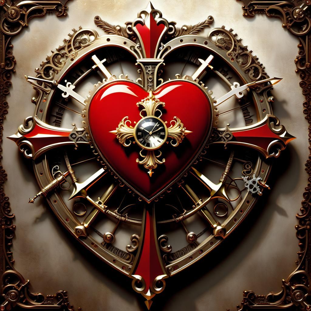 REALI' S COAT OF ARMS - RED HEART