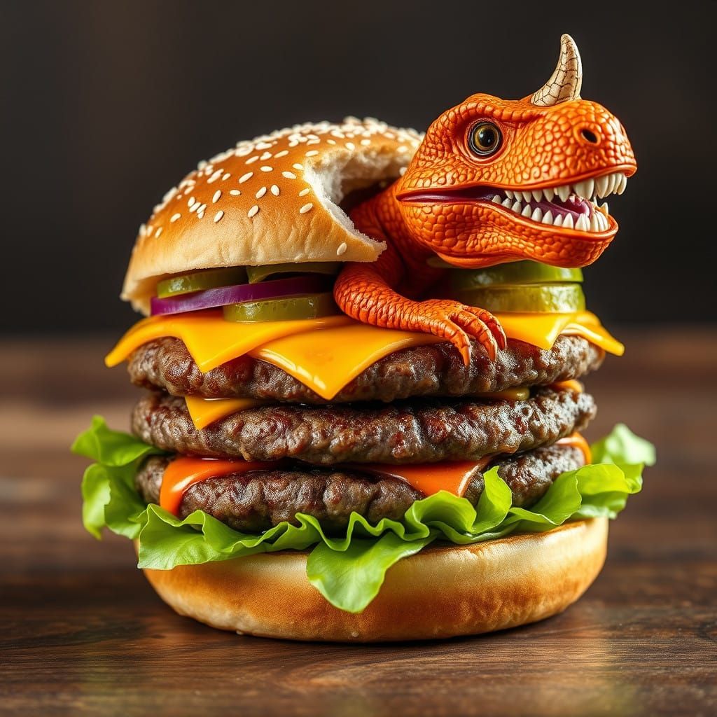 Tyrannosaurus Burger Hatching Scene