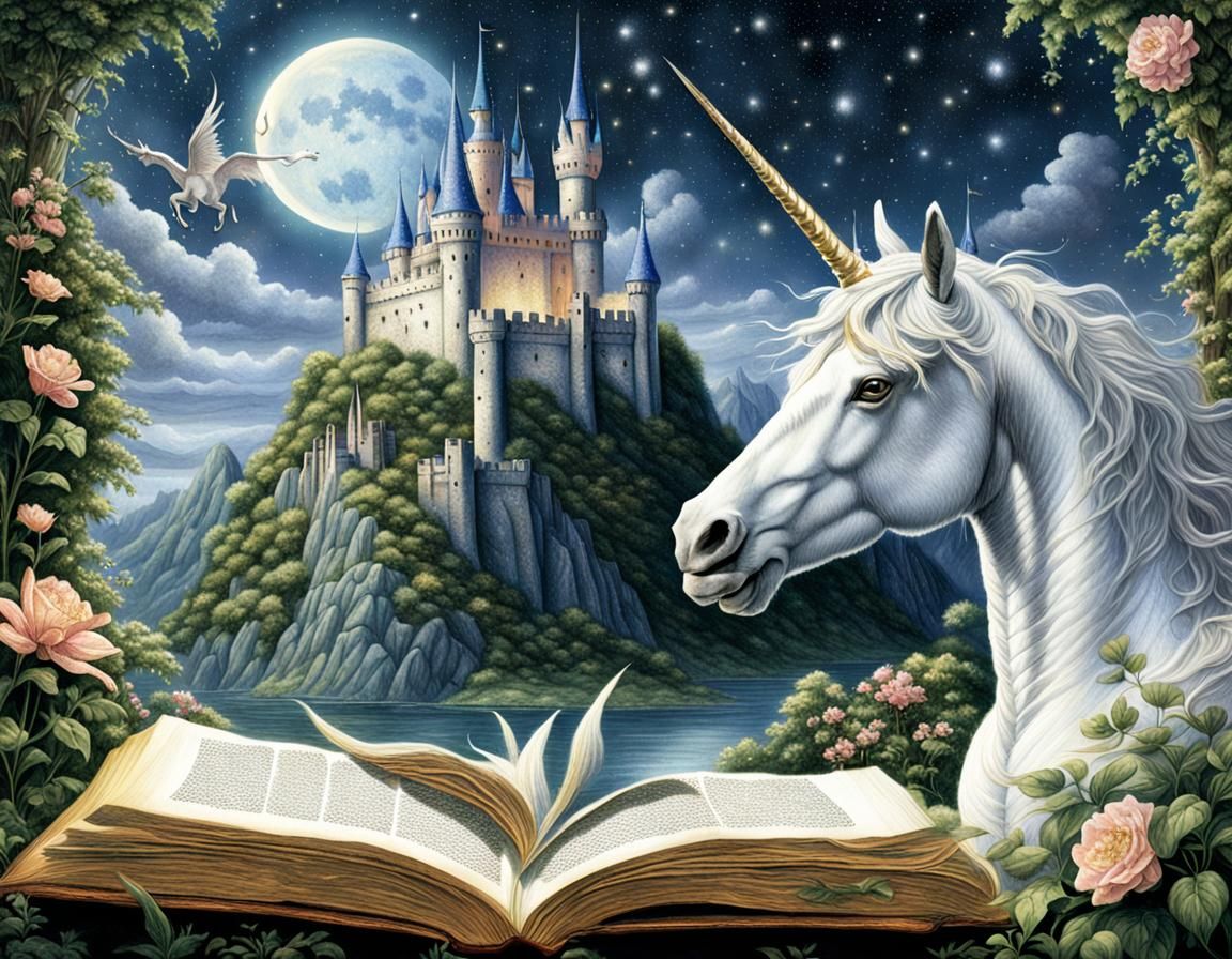 Fantasy Book Portal to Magical World