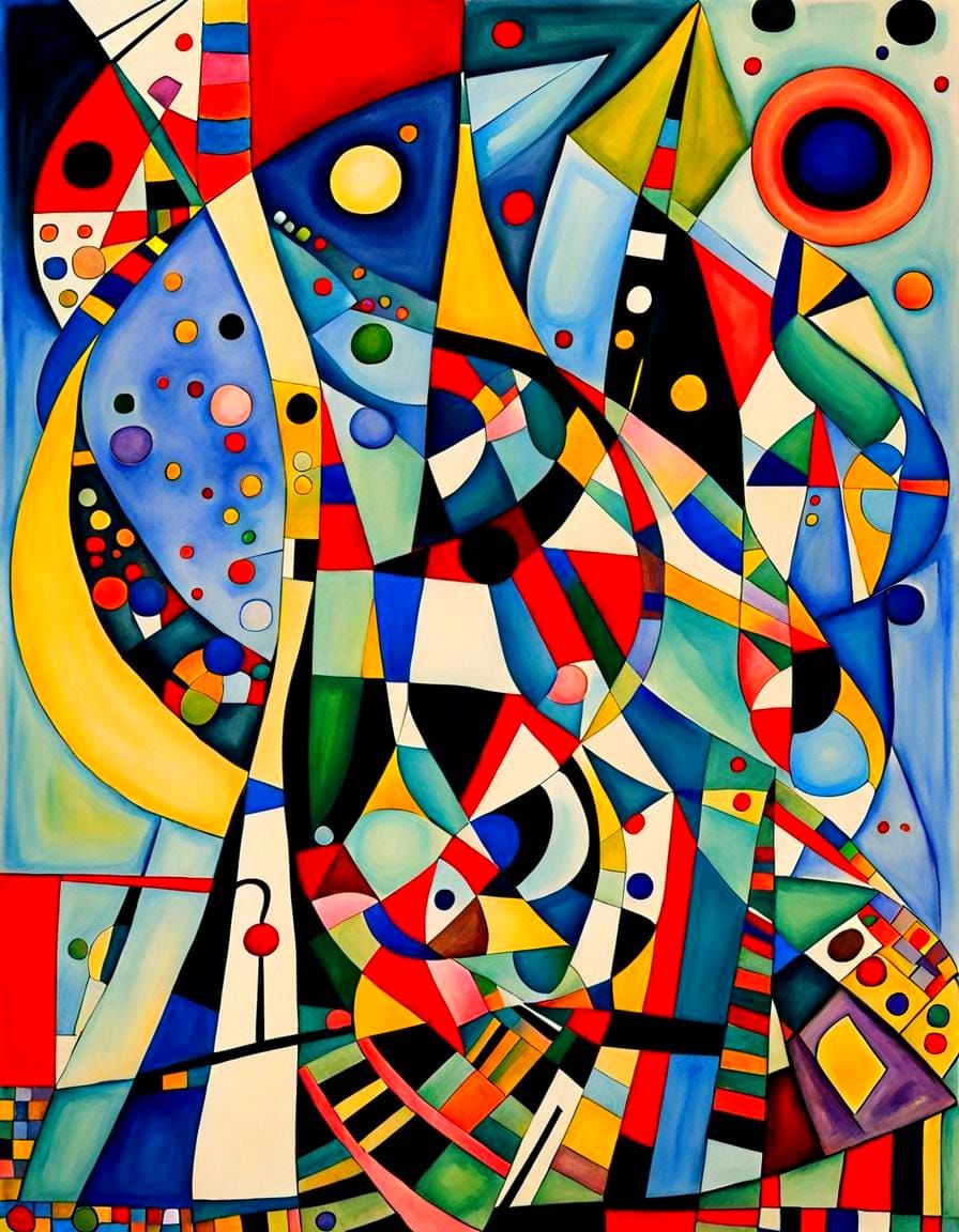art conceptual   style  ABSTRAIT the style of Klimt, BY KAND...