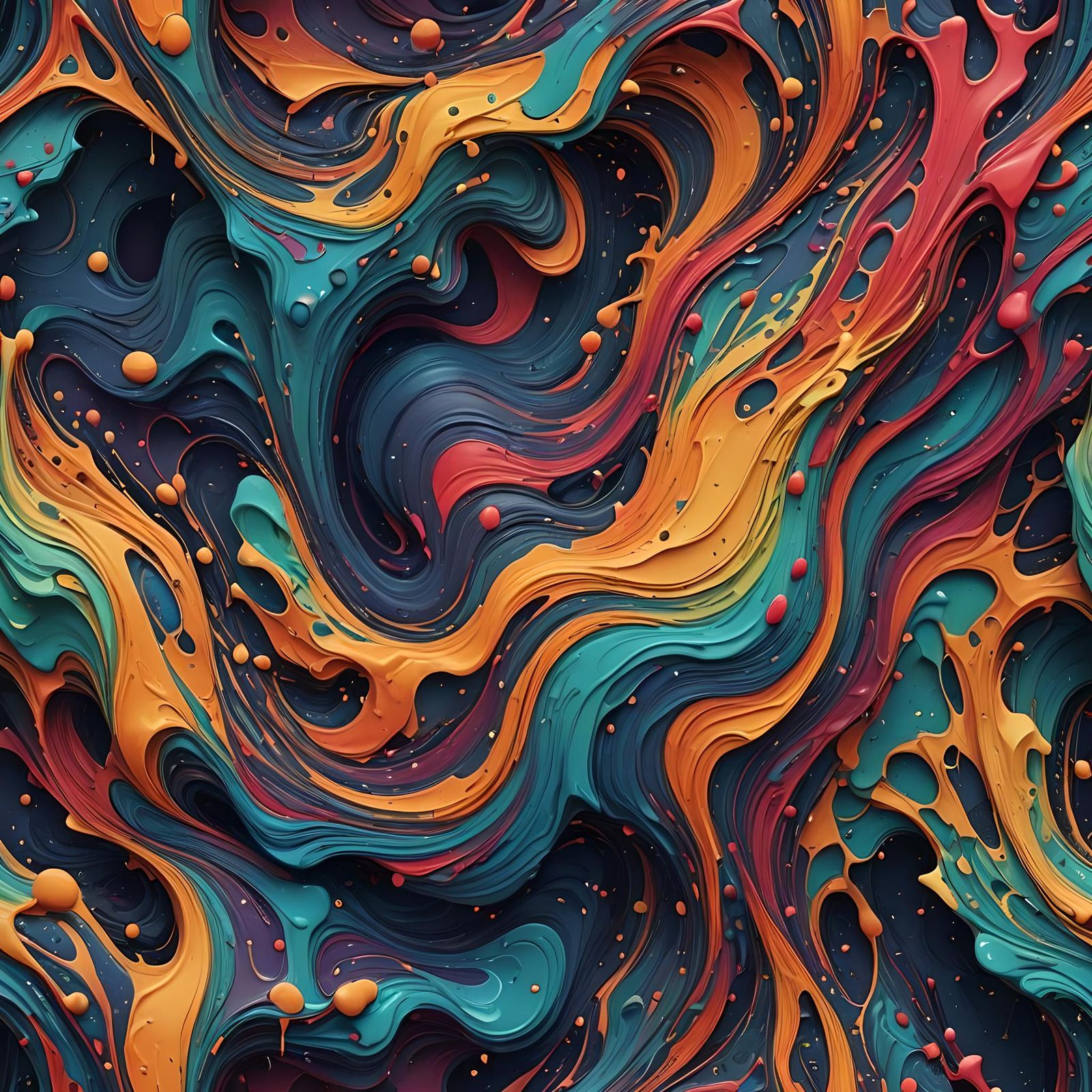 Colorful Twisting Lines for T-Shirt Design