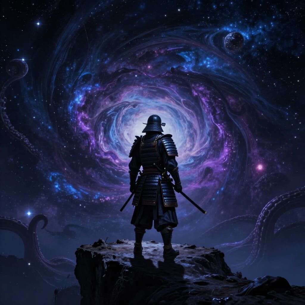 Cosmic Samurai on Precipice