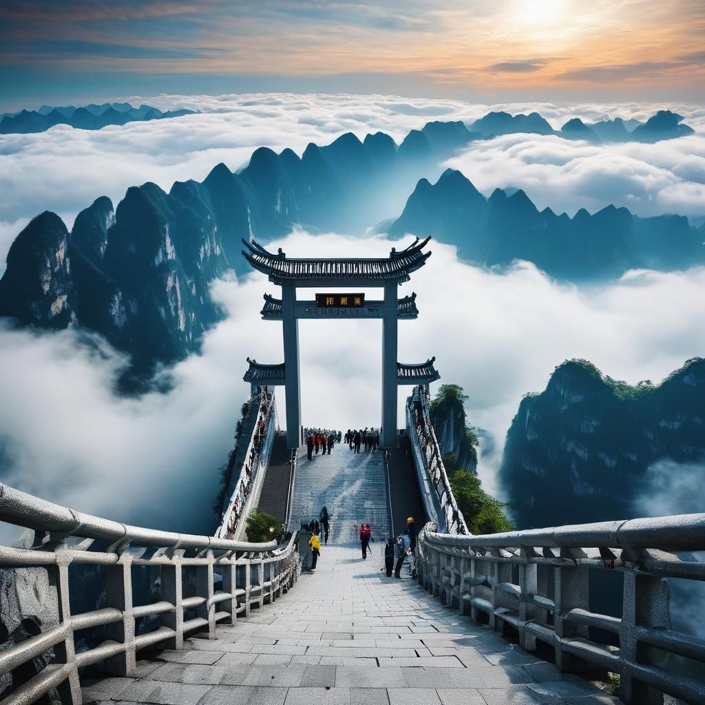 Tianmen Mountain's Heaven's Gate, China