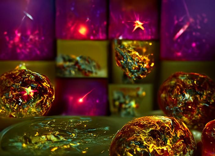 Giant Star Collapse: A Hyperrealistic Space Scene