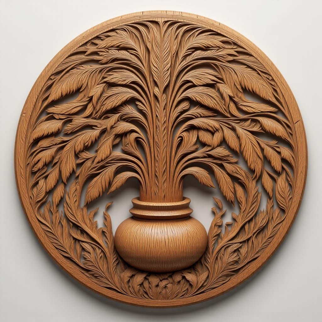 Wooden Wall Carving