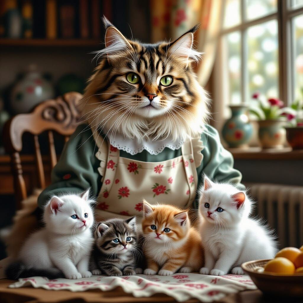 Tabby Cat, Tomcat, Kittens, and Persian Cat