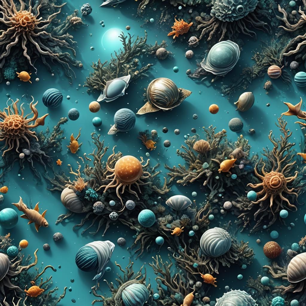 Strange Sea Creatures in Pluto's Oceans