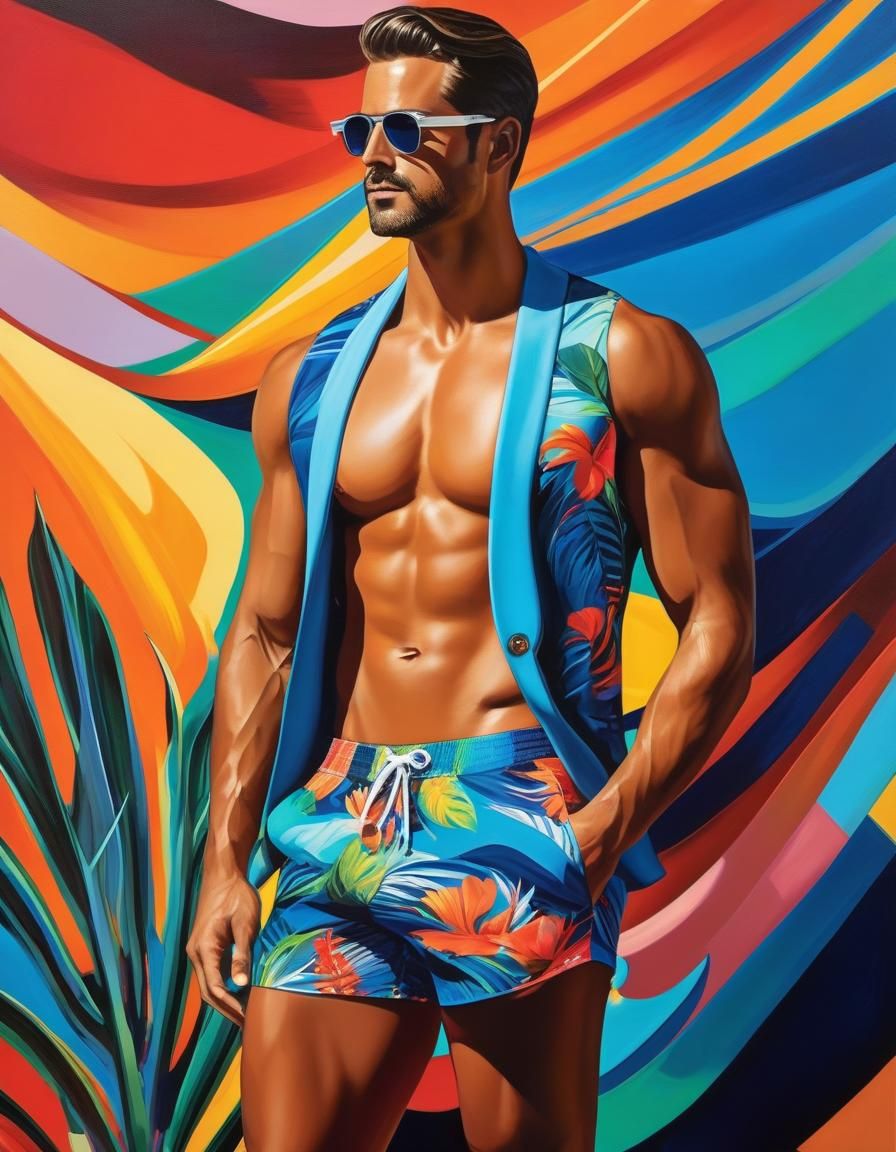 Orange and blue