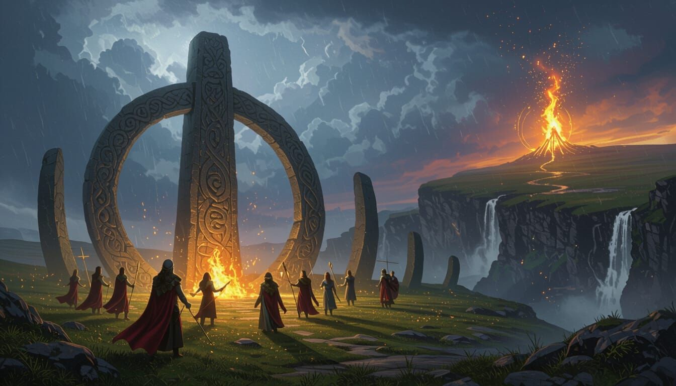 Celtic World Panorama: Stone Circles and Ancient Rituals
