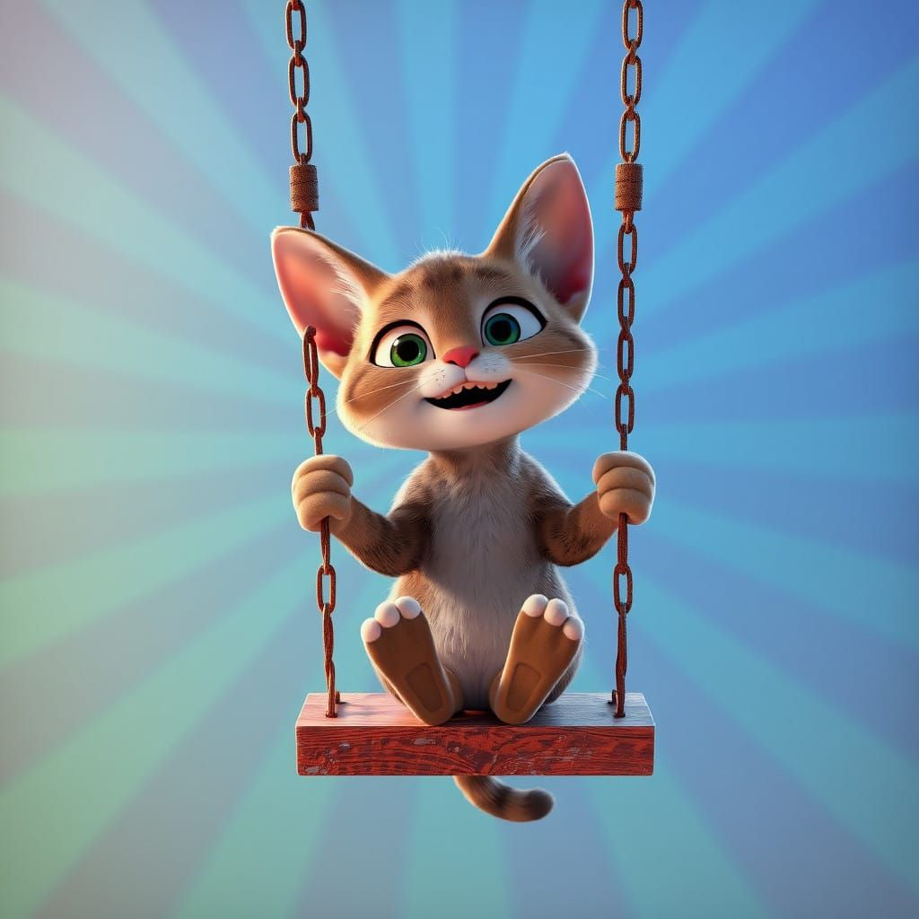 Vibrant Whimsy in 3D Digital Art