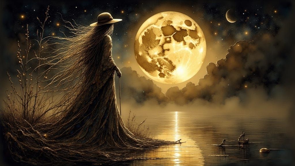 River Witch Twilight Ritual with Golden Dust