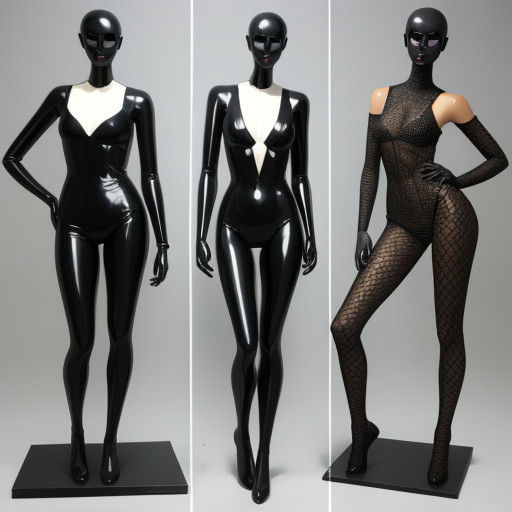 Vibrant Mannequin Poses in Whimsical Movement