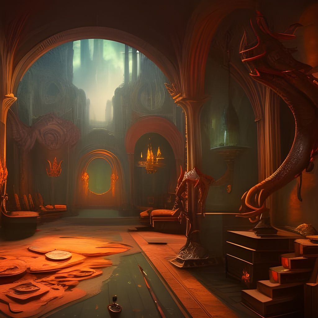 Dangerous Room: Detailed Matte Painting