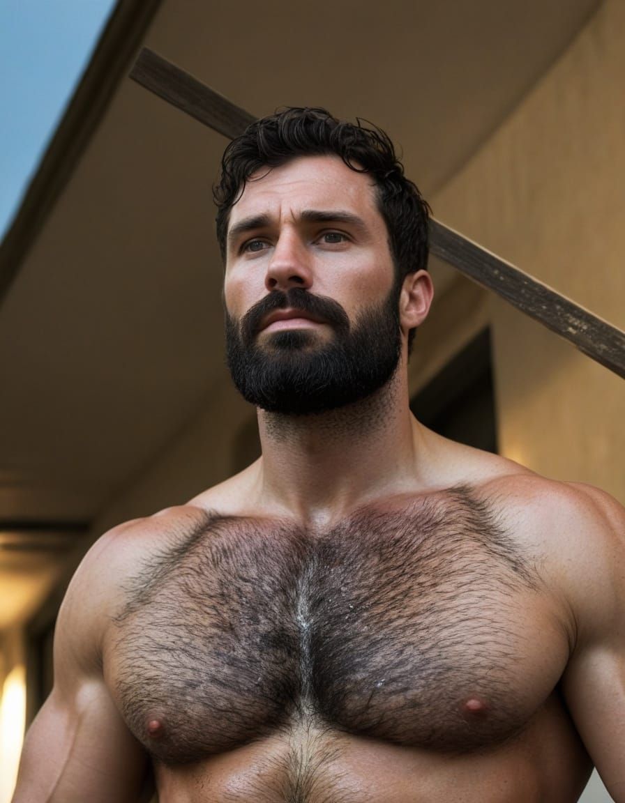 Strong Male Figure in Natural Light