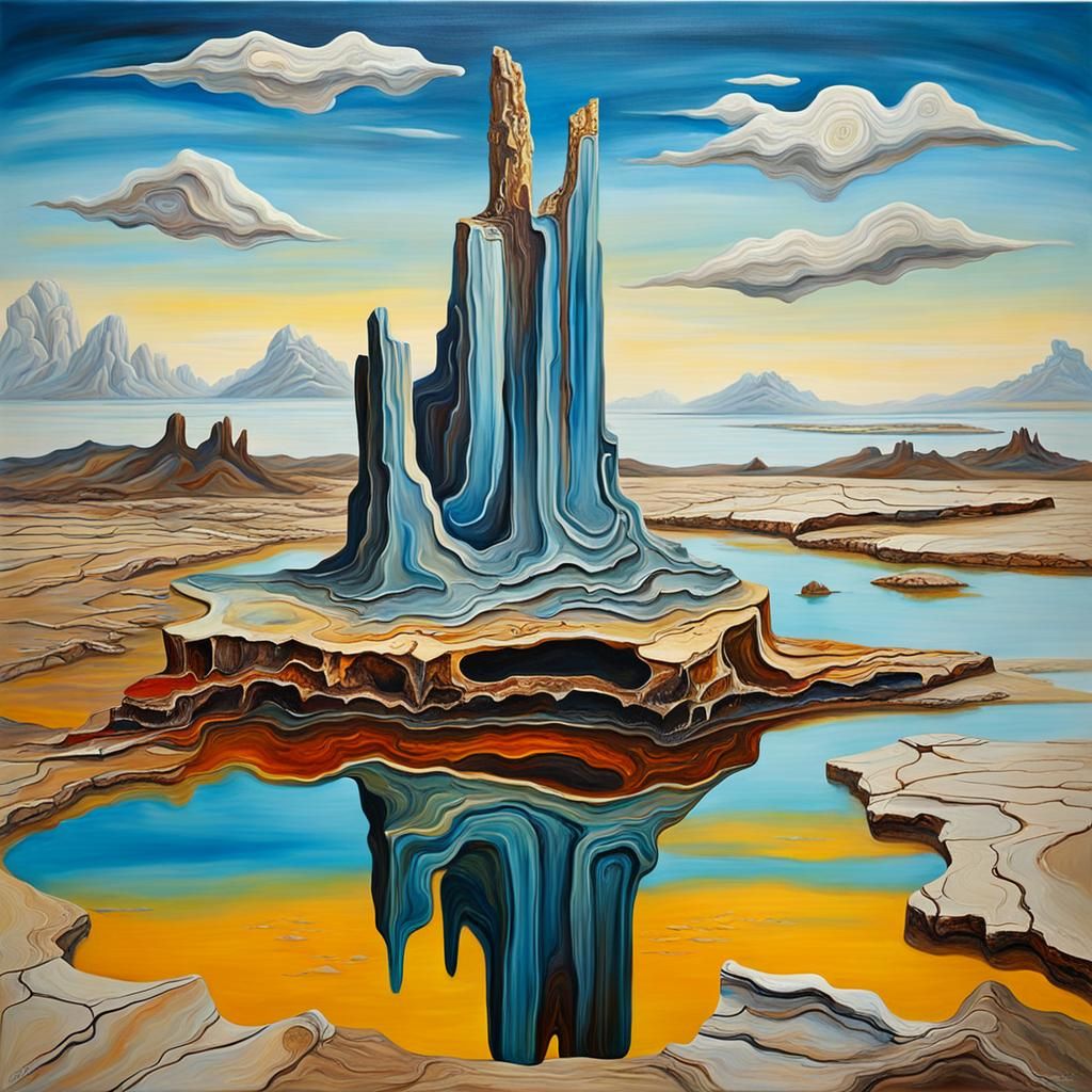 Surreal Petrified Wood in Dali Style