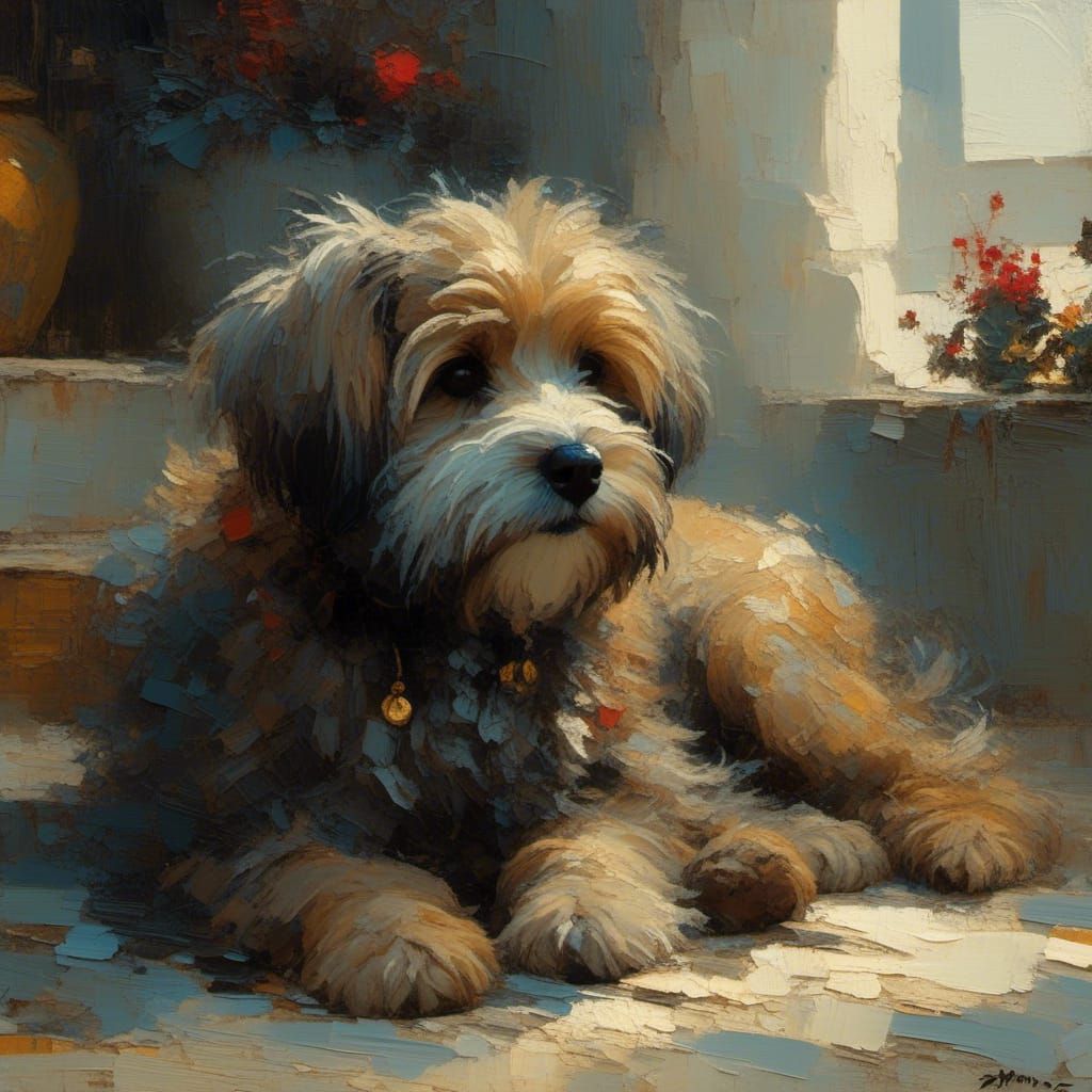 Terrier Puppy playing with a bone in the garden :: gorgeous ...