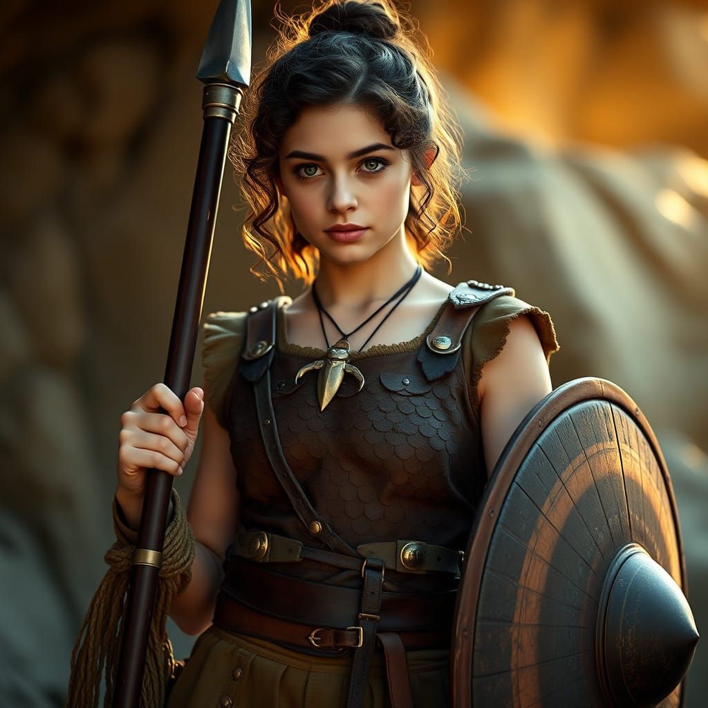 Game of Thrones Warrior Maiden in Earth-Toned Armor