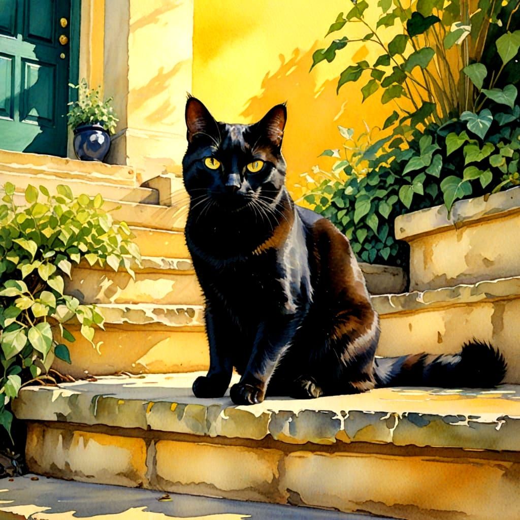 Black Cat, Yellow Steps