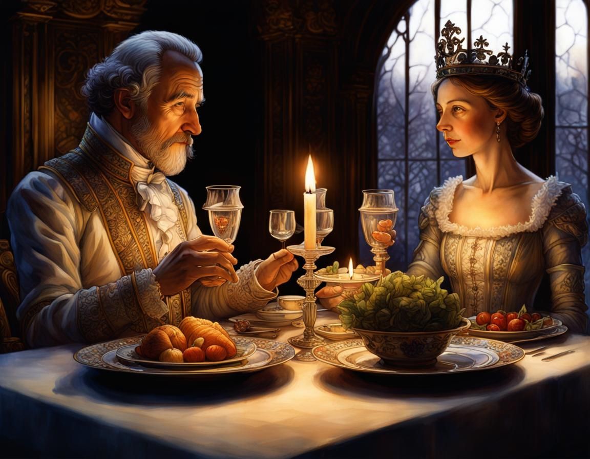 Romantic Valentine's Dinner: King William and Queen Mary