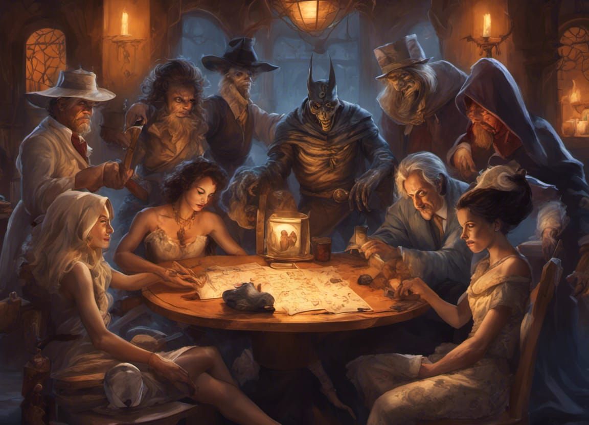 Halloween Monsters Play Board Game: Fantasycore Art