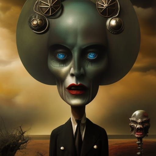 Surreal Stopmotion Scene of Cosmic Horror in Hyperrealism