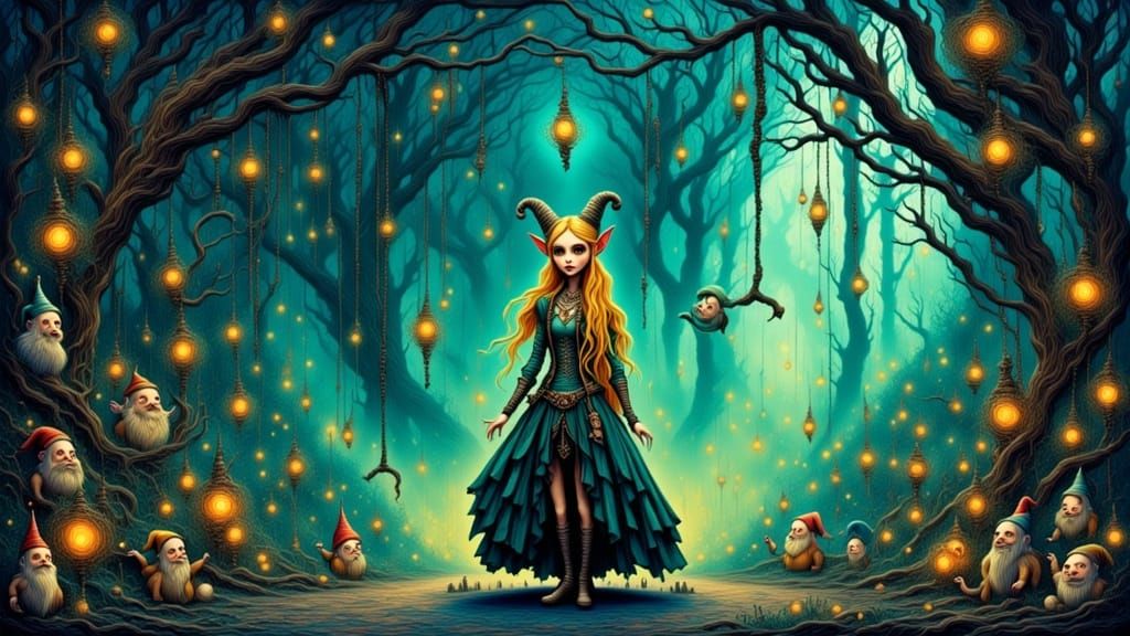 Mystical Elf at Enchanted Forest Portal