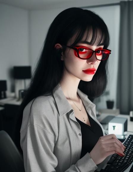 Nerdy Programmer's Night Coding Webcam View