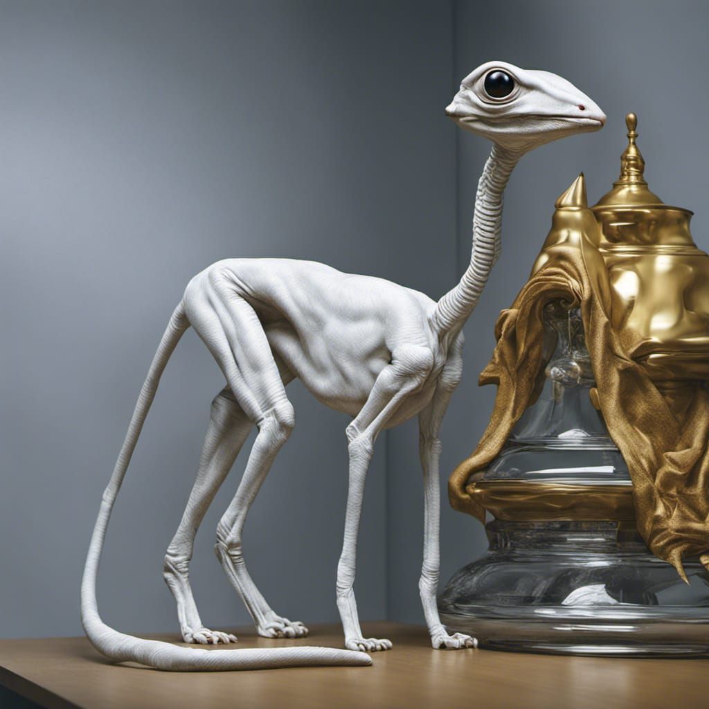 Alien Pets in a Bizarre Magical Realism Style