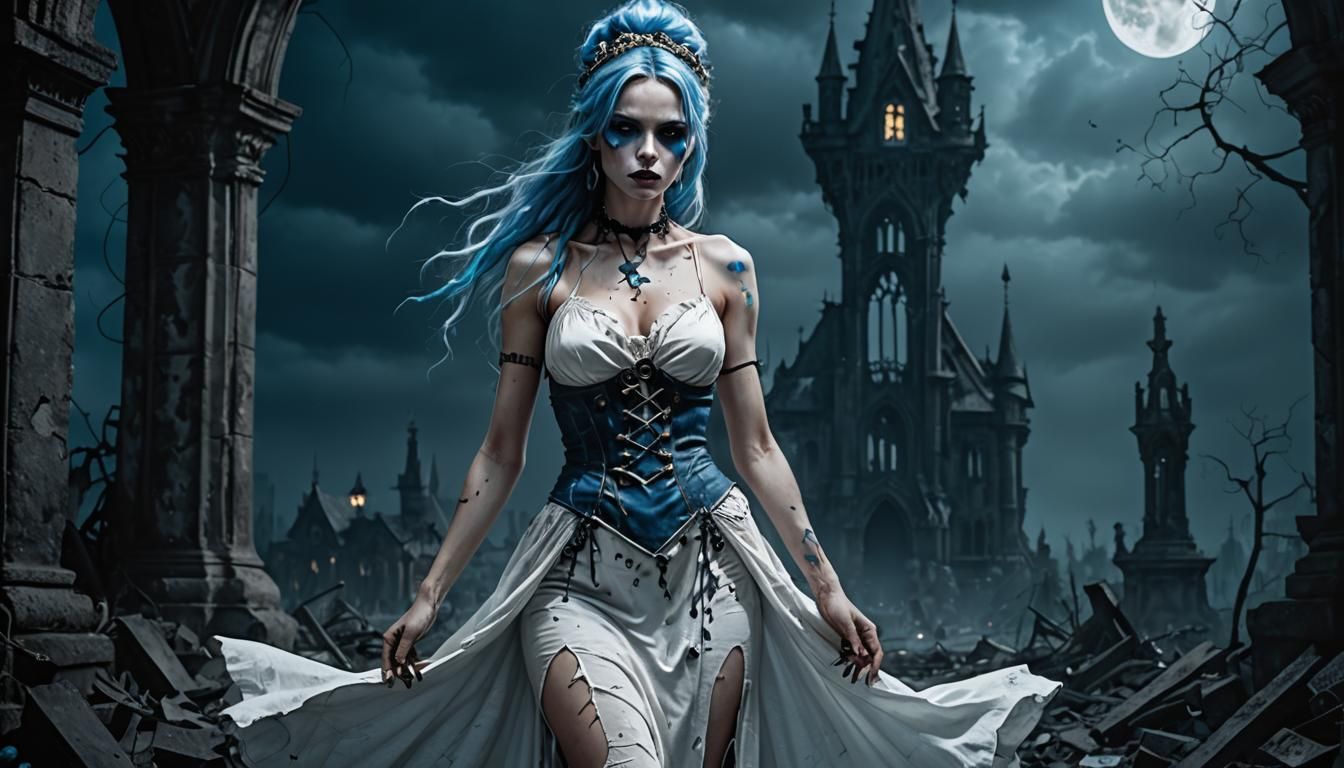 Smurfette from the Smurfs reimagined as a human female, char...