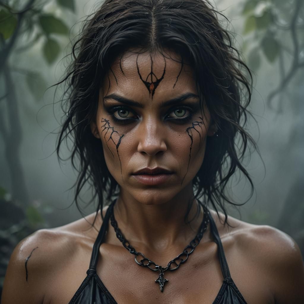 Lilith in Eerie Dark Fantasy Bikini Portrait