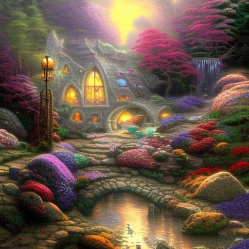 Ethereal Treasure Cave in Fantasy Style