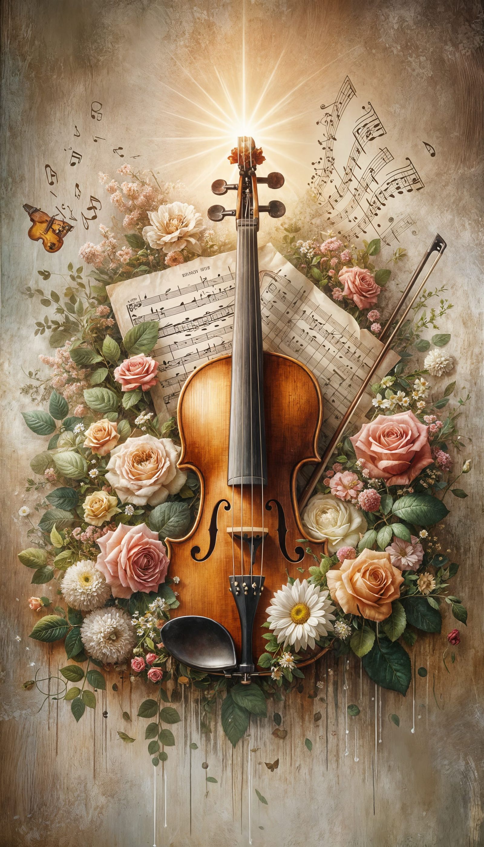 Elegant Harmony in Floral Bloom