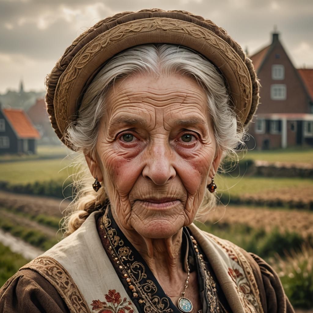 Dutch Realism Portrait of Lientje Aleman