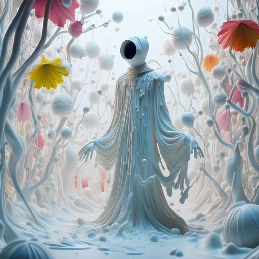 Enchanted Forest Scarecrow in Whimsical Style