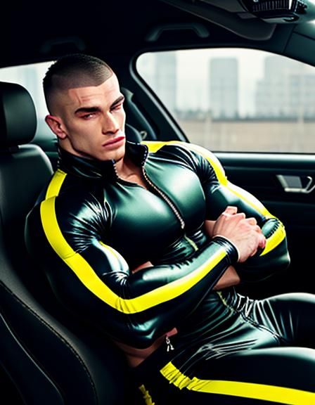 Lithuanian Teen Bodybuilder in Shiny Tracksuit