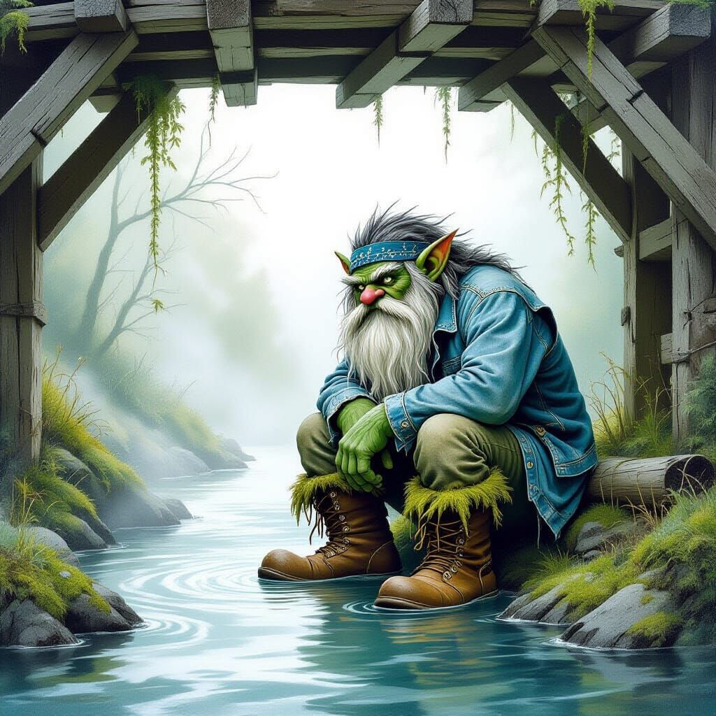 Troll under a bridge