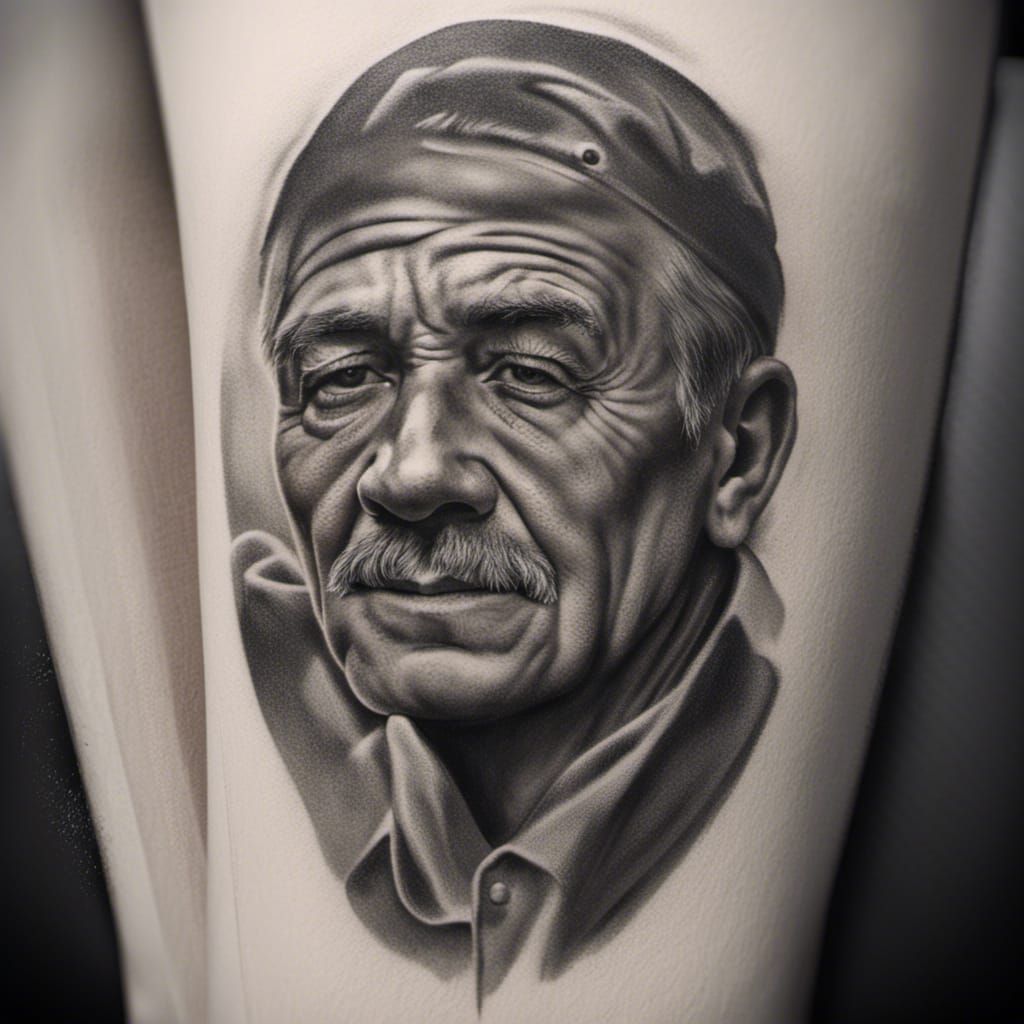 Memorial Tattoo Design with Puebla Mexico Themes