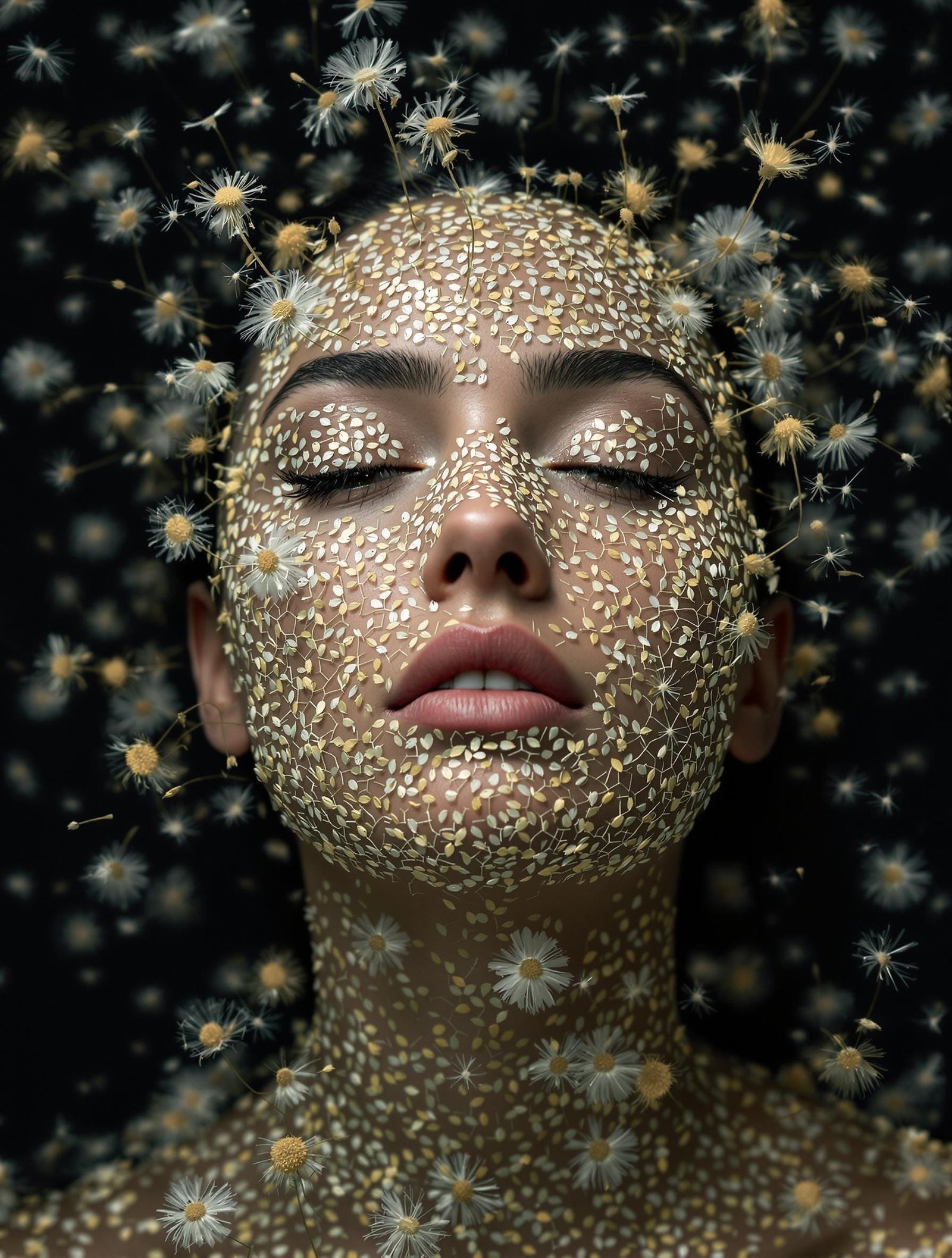 Hyperrealistic Dandelion Portrait in Cinematic HDR