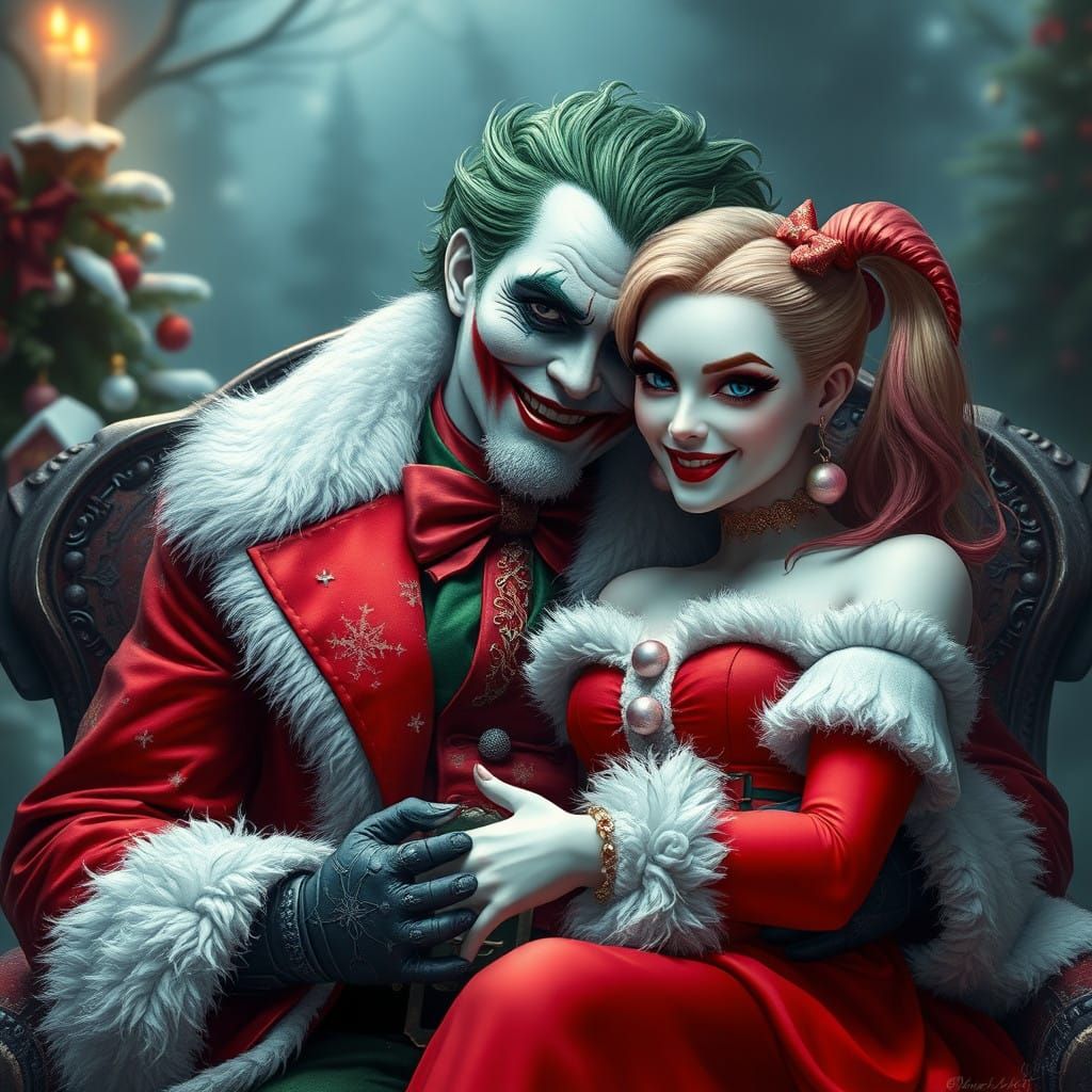 Ethereal Santa's Helper in Whimsical Wonderland