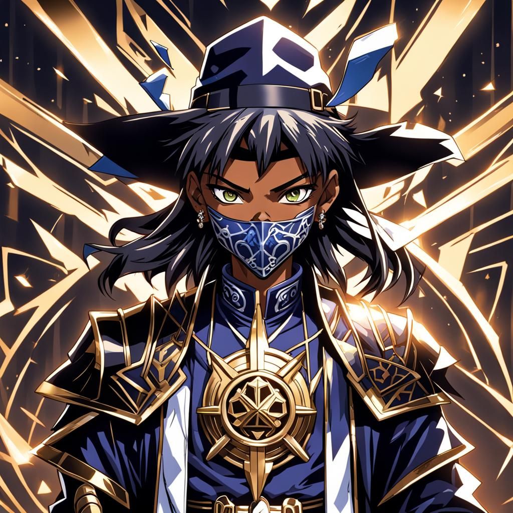 Gothic Yu-Gi-Oh! Inspired Character as Digital Art