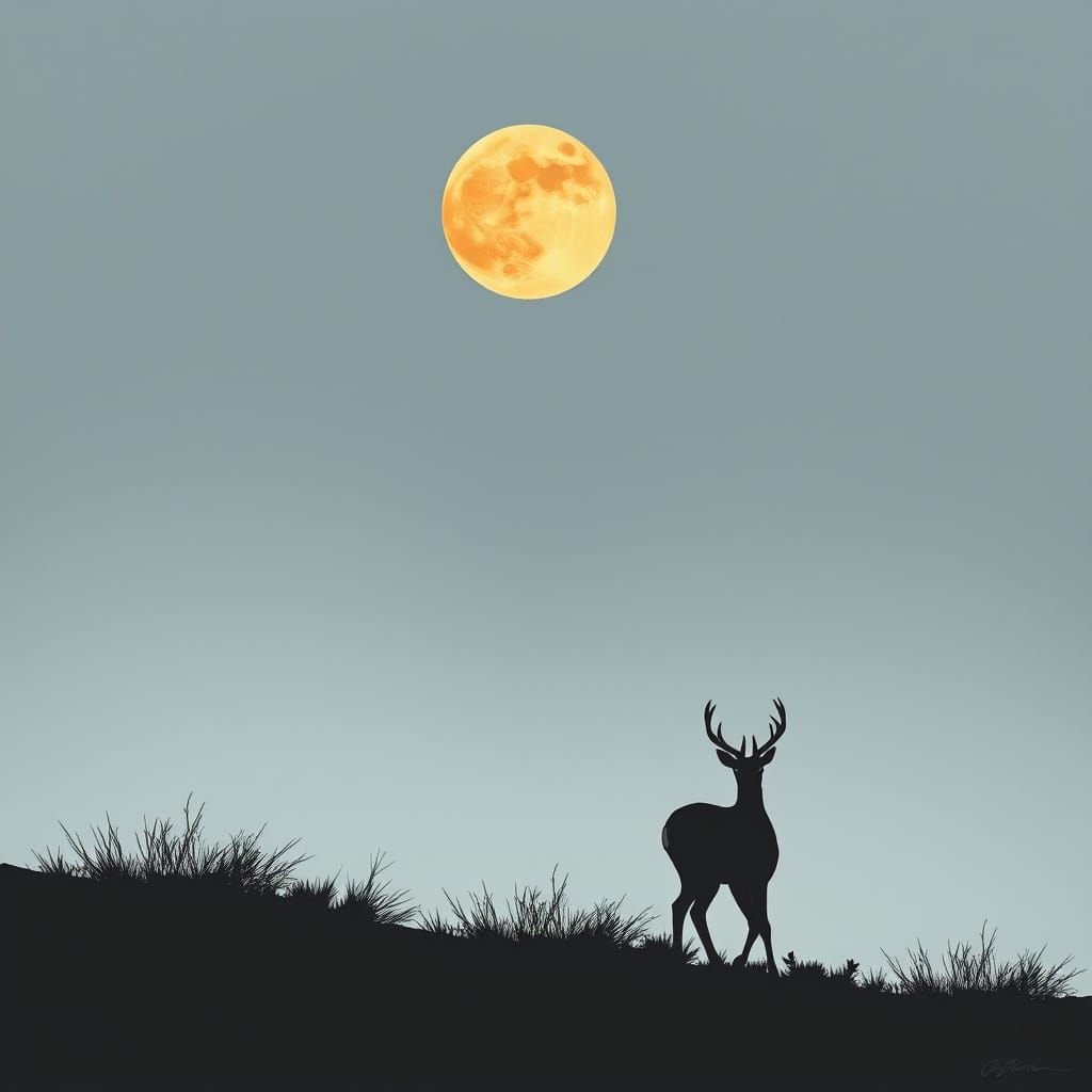 Whimsical Jackalope Illustration