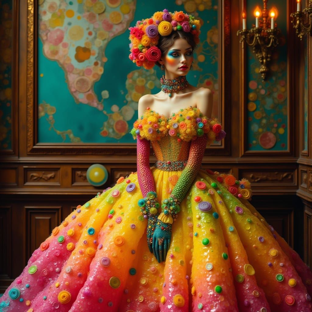 Taste the Rainbow: Victorian Woman with Skittlepox