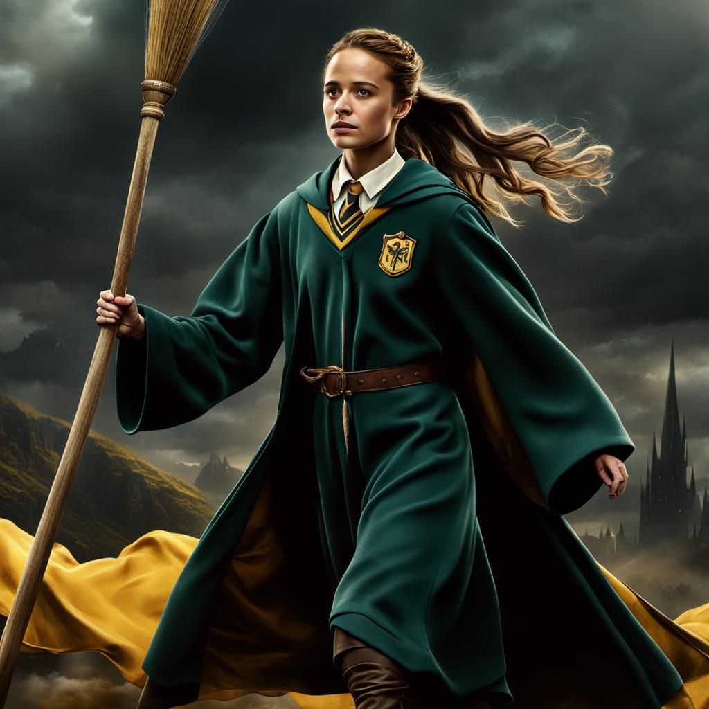Alicia Vikander as Hufflepuff Quidditch Player