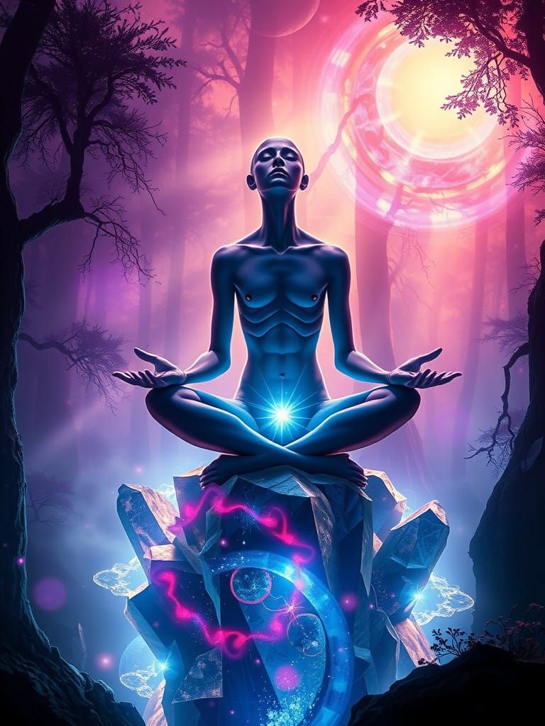 Ethereal Awakening in Mystical Forest