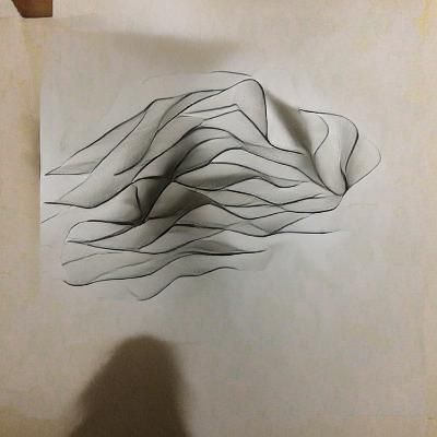 Abstract Line-less Drawing Generated by AI