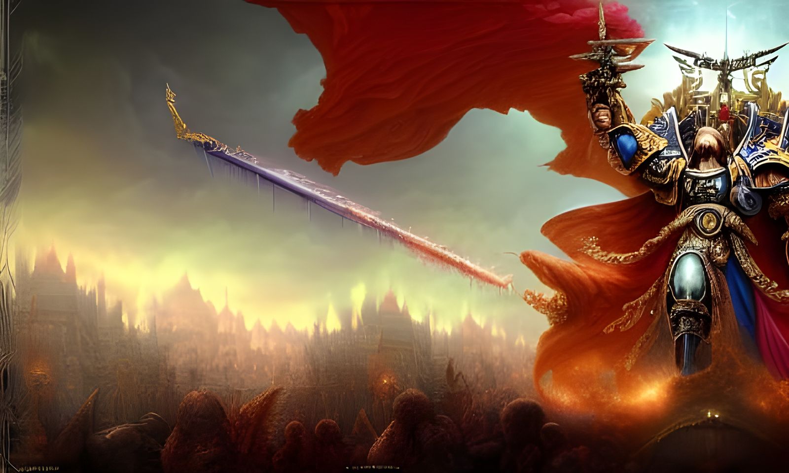 Epic God-Emperor of Mankind Digital Painting