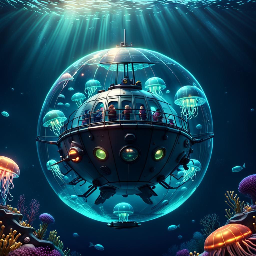 Underwater Exploration in Pixar-Inspired 3D Art