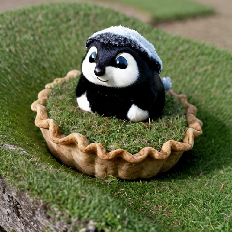 Whimsical Lemming Pie: An AI Interpretation