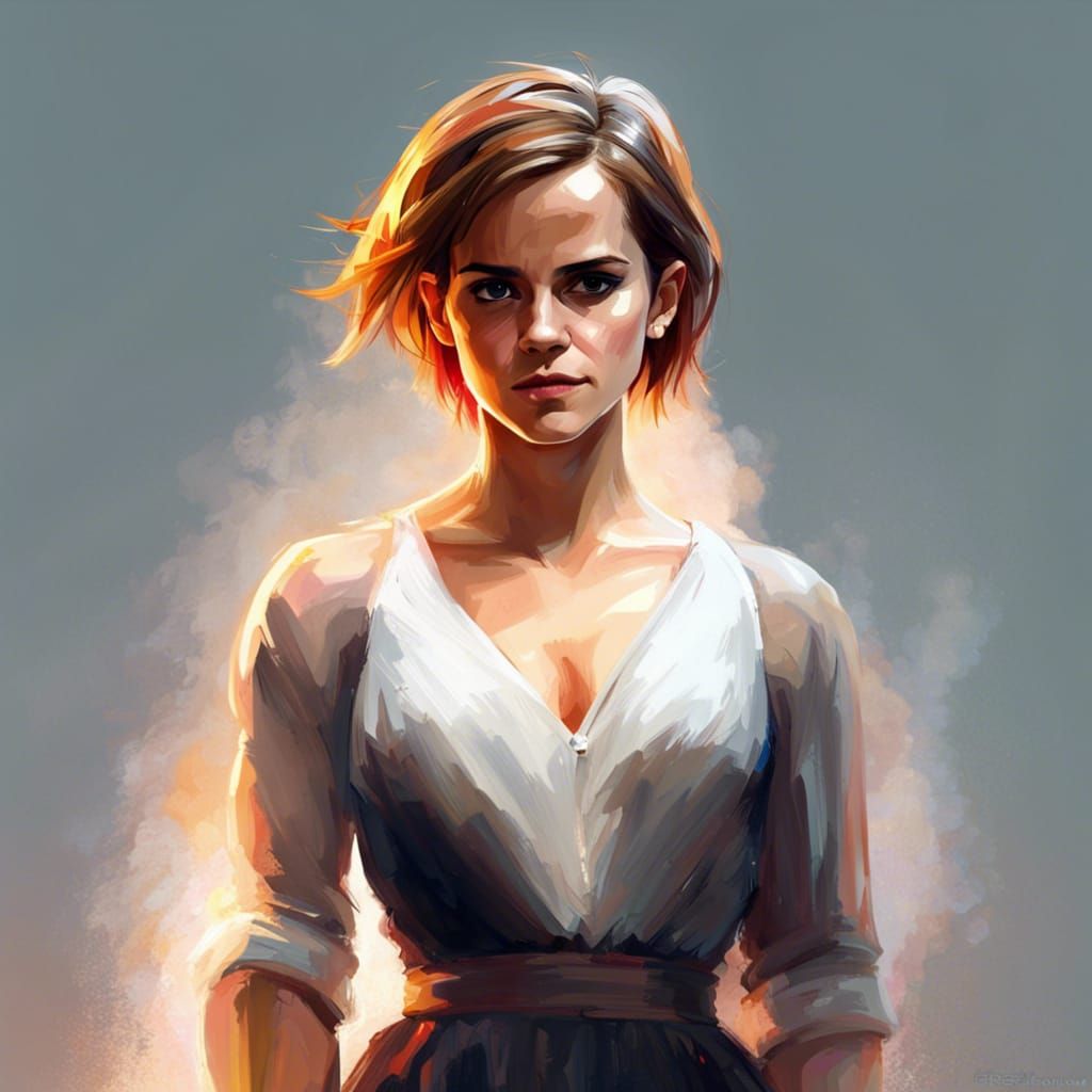 Attractive Young Woman Portrait in 8k Concept Art